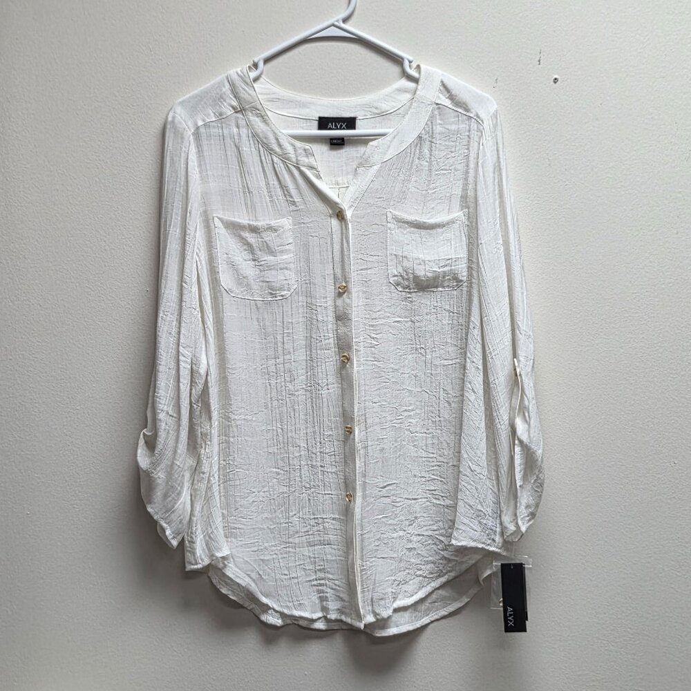 NWT Women's Large Button Down top